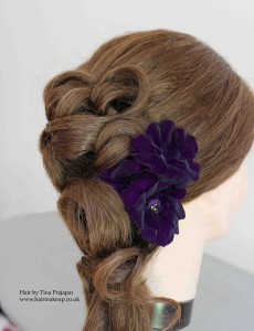 bridal hair side style