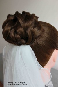 bun and veil 