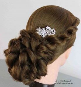 ruffled bun