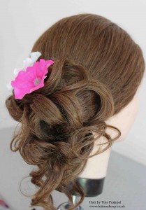 tousled side bun